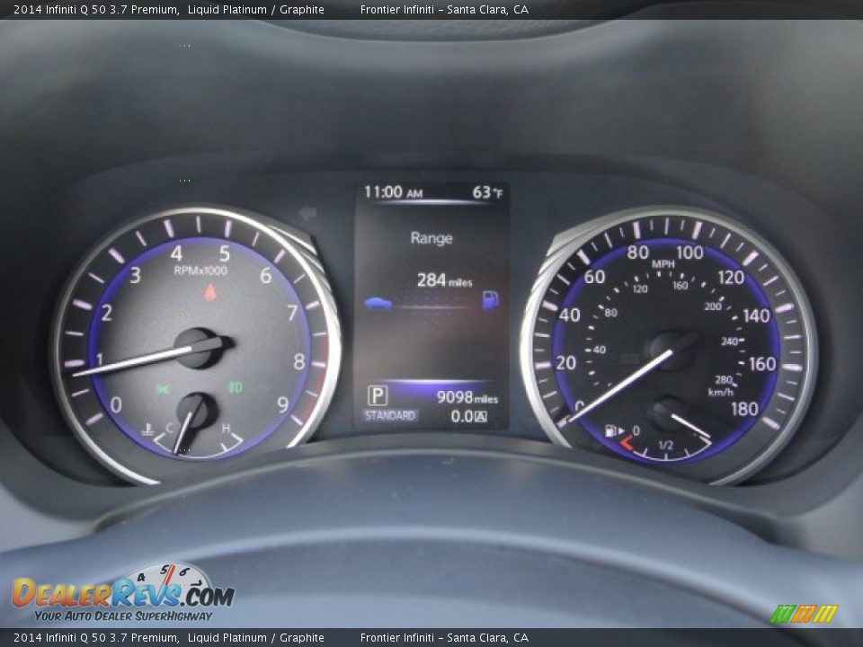 2014 Infiniti Q 50 3.7 Premium Liquid Platinum / Graphite Photo #19