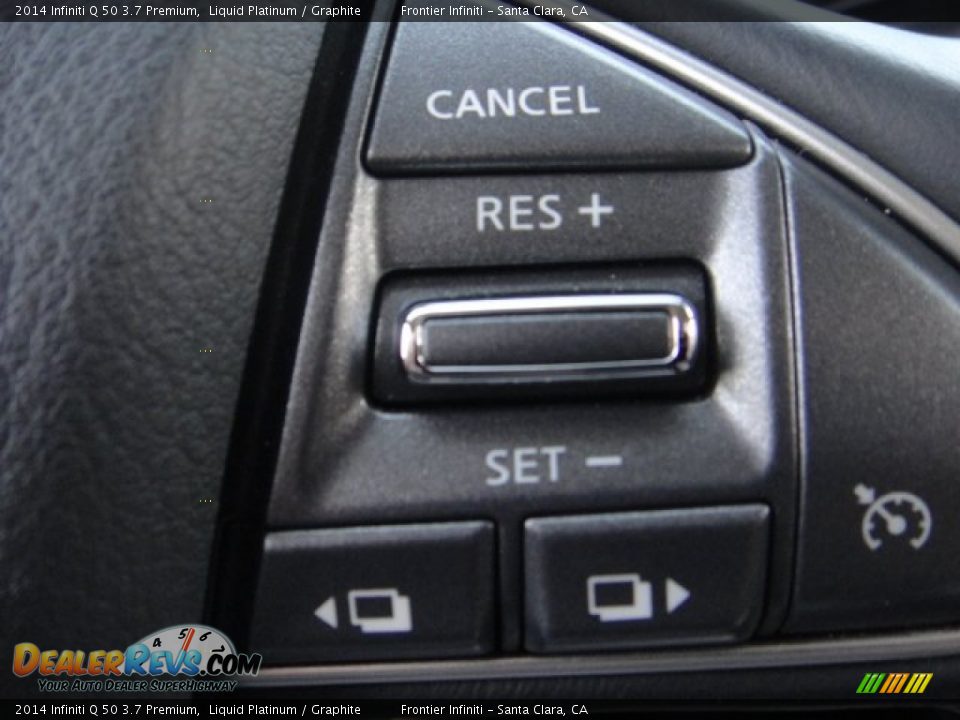 2014 Infiniti Q 50 3.7 Premium Liquid Platinum / Graphite Photo #21