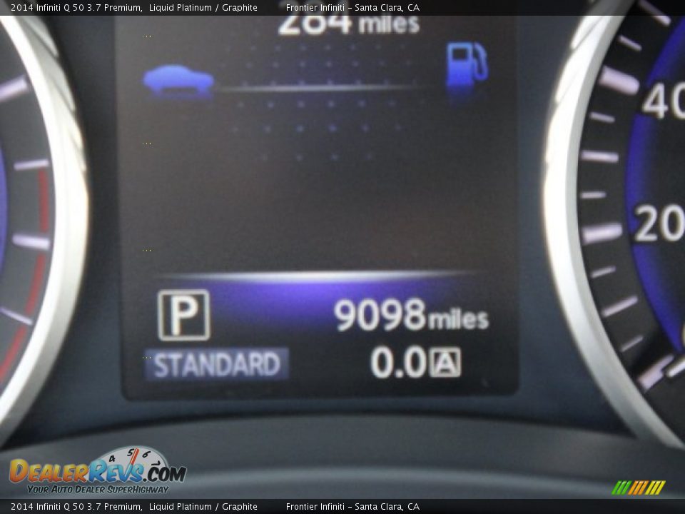 2014 Infiniti Q 50 3.7 Premium Liquid Platinum / Graphite Photo #22
