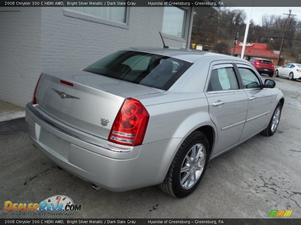 2008 Chrysler 300 C HEMI AWD Bright Silver Metallic / Dark Slate Gray Photo #9