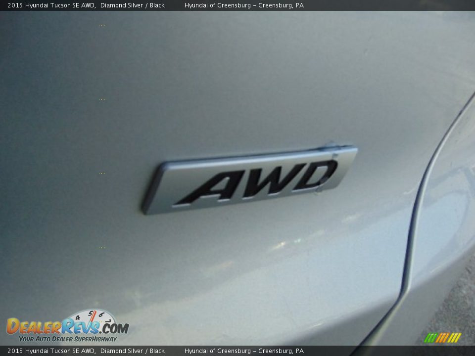 2015 Hyundai Tucson SE AWD Diamond Silver / Black Photo #7