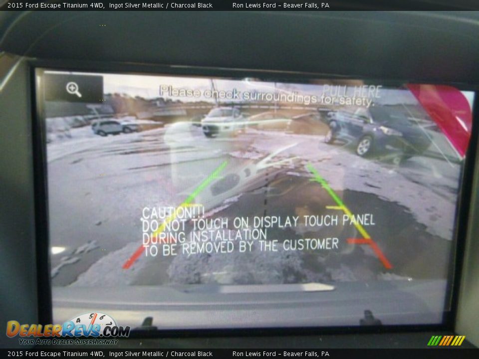 2015 Ford Escape Titanium 4WD Ingot Silver Metallic / Charcoal Black Photo #19