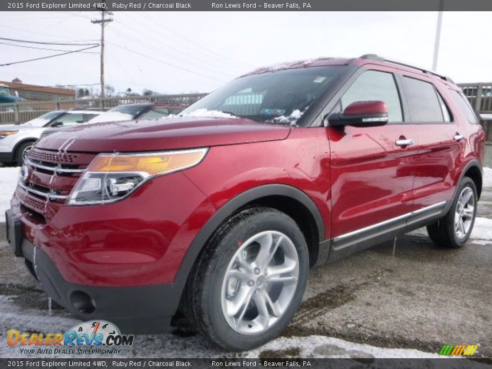2015 Ford Explorer Limited 4WD Ruby Red / Charcoal Black Photo #4