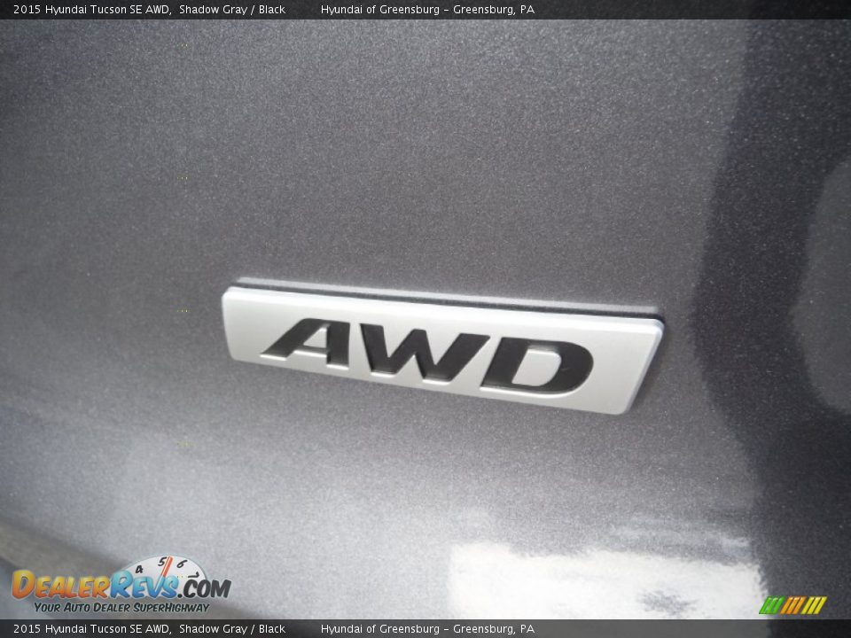 2015 Hyundai Tucson SE AWD Shadow Gray / Black Photo #7