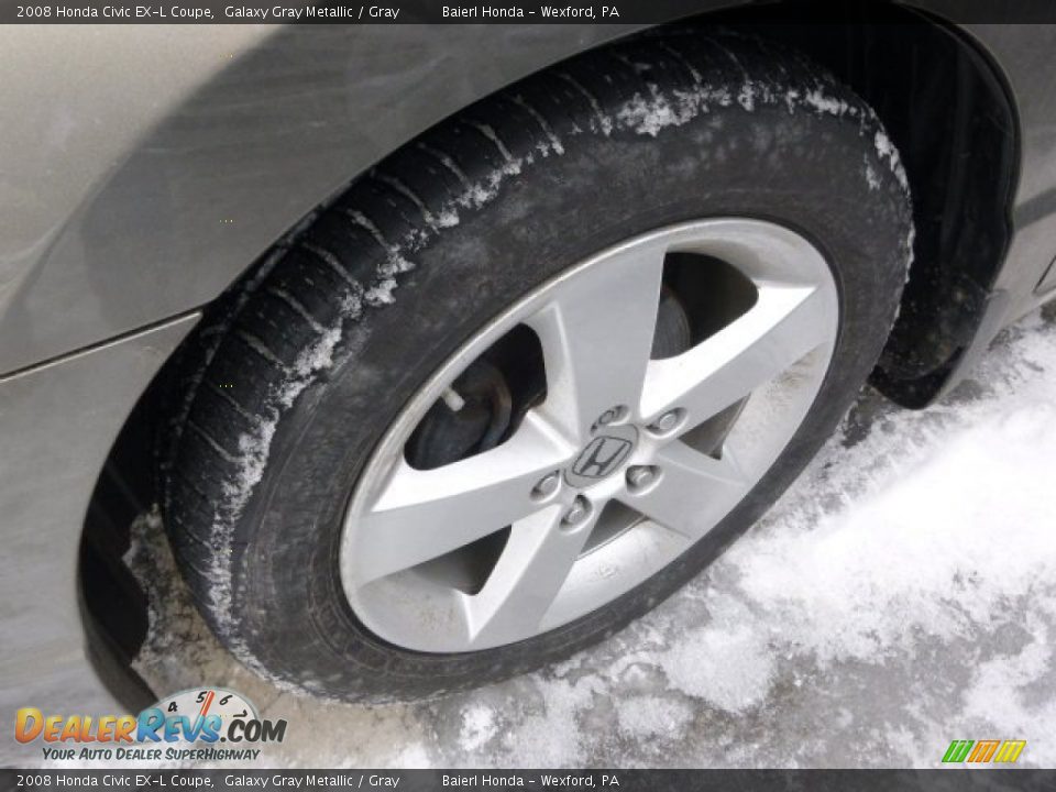 2008 Honda Civic EX-L Coupe Galaxy Gray Metallic / Gray Photo #5