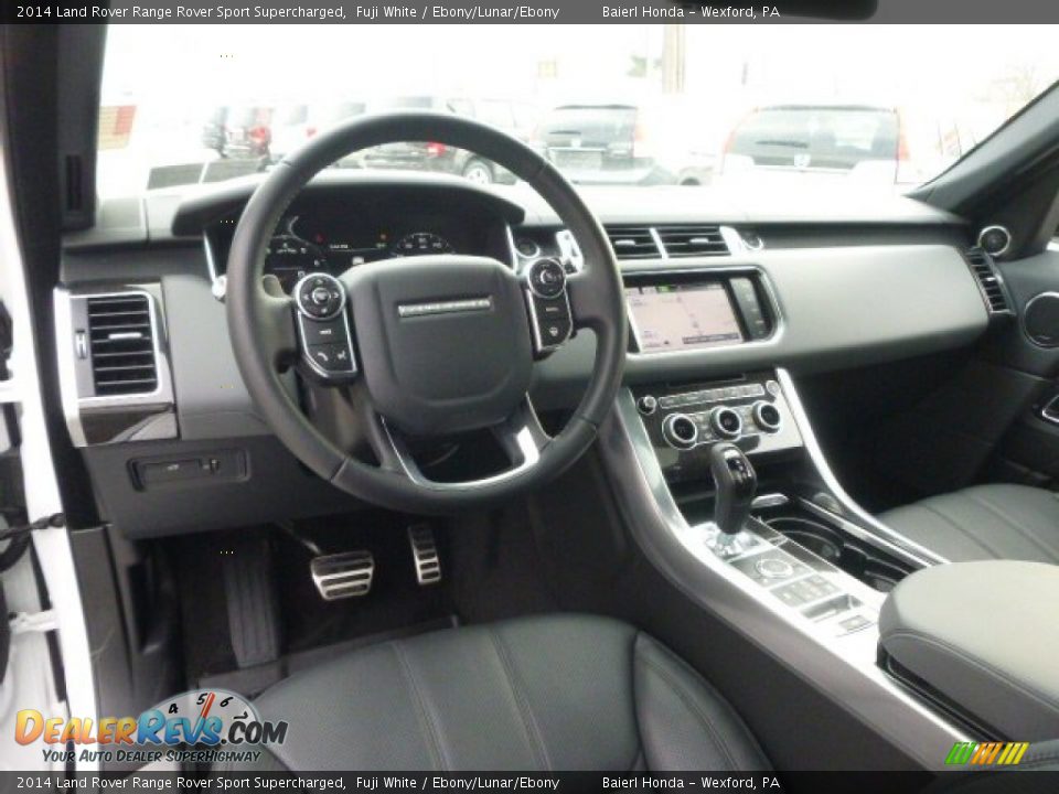 Ebony/Lunar/Ebony Interior - 2014 Land Rover Range Rover Sport Supercharged Photo #16