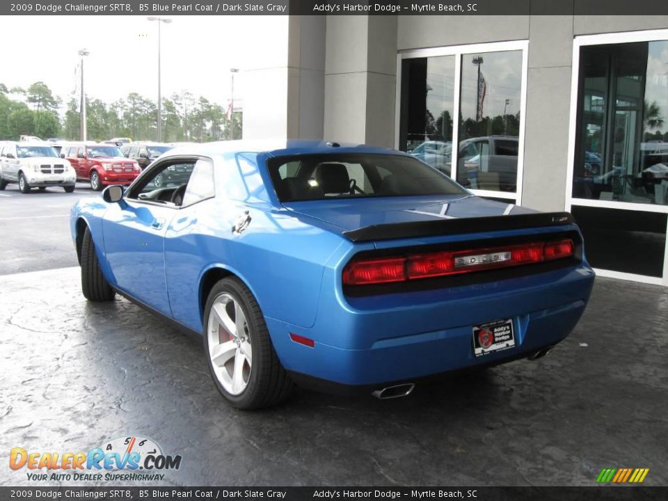 2009 Dodge Challenger SRT8 B5 Blue Pearl Coat / Dark Slate Gray Photo #3