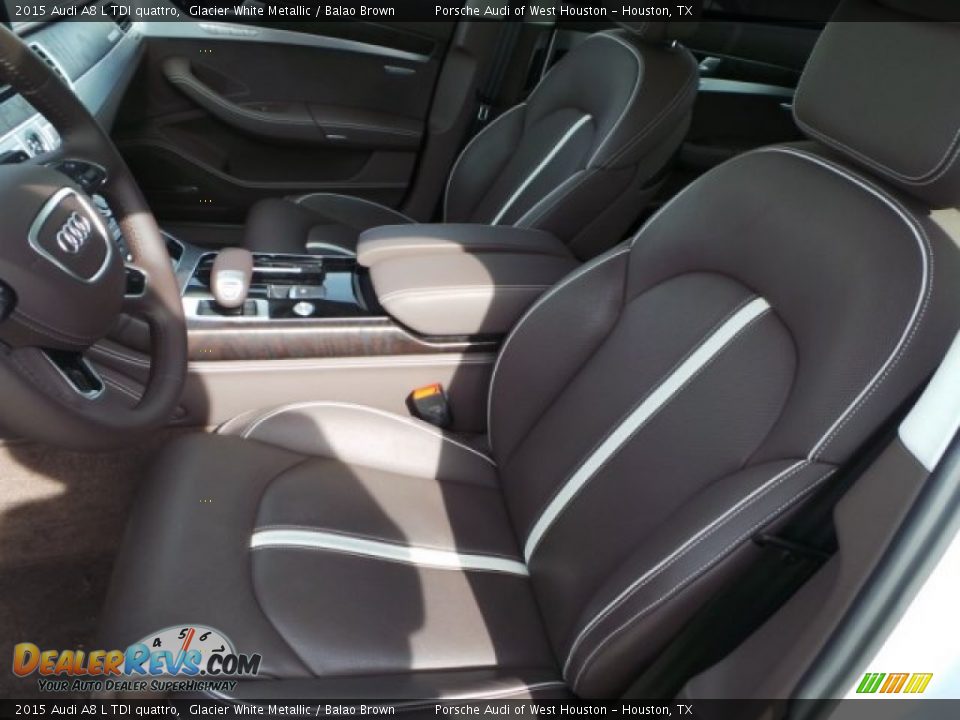 Front Seat of 2015 Audi A8 L TDI quattro Photo #12