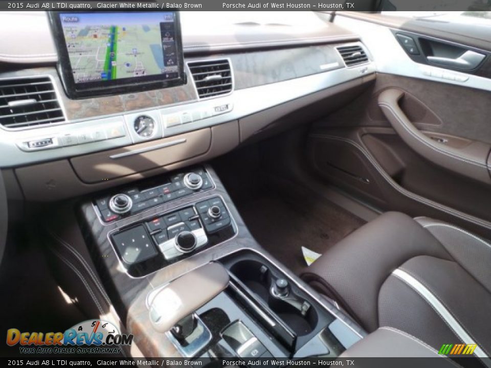 2015 Audi A8 L TDI quattro Glacier White Metallic / Balao Brown Photo #15