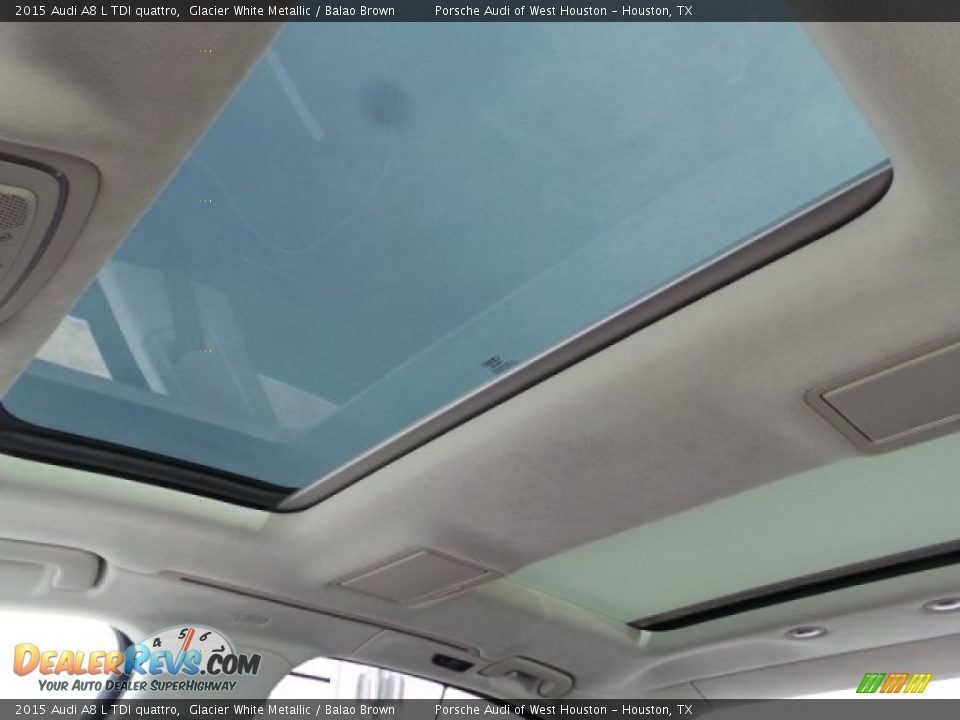 2015 Audi A8 L TDI quattro Glacier White Metallic / Balao Brown Photo #18