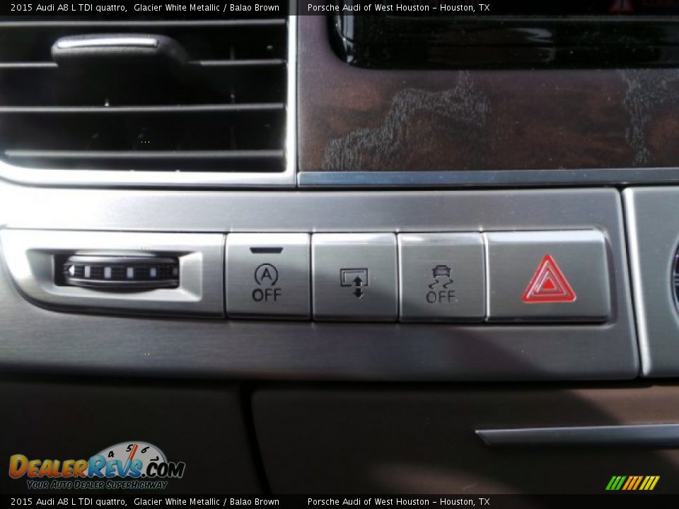 2015 Audi A8 L TDI quattro Glacier White Metallic / Balao Brown Photo #22