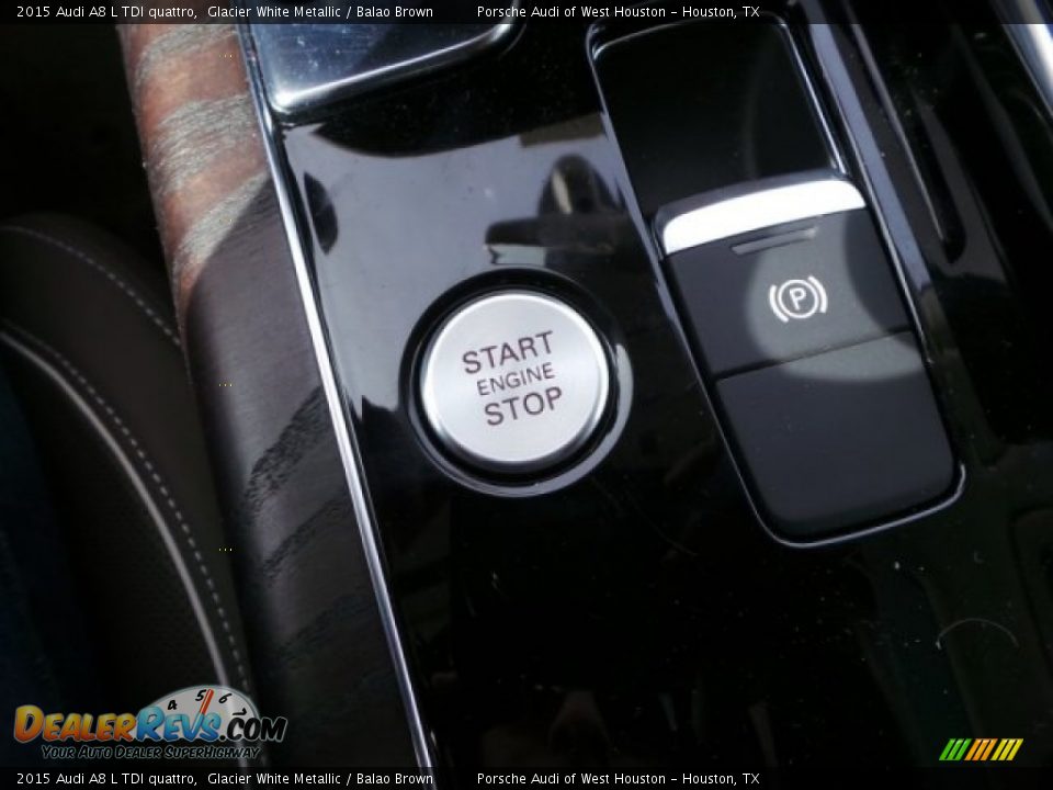 2015 Audi A8 L TDI quattro Glacier White Metallic / Balao Brown Photo #25