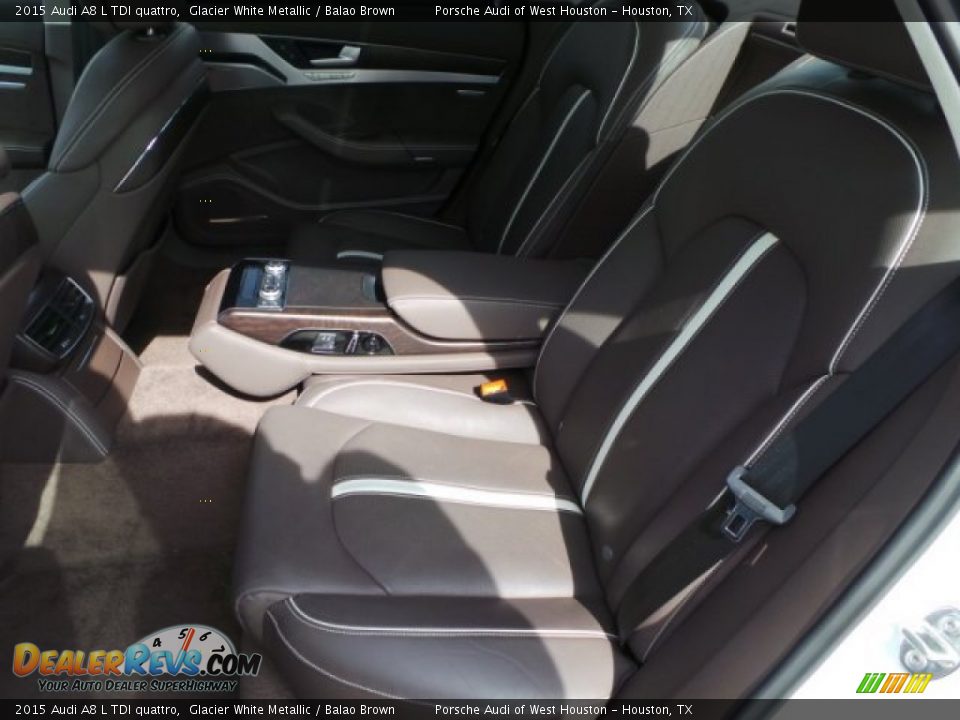 Rear Seat of 2015 Audi A8 L TDI quattro Photo #28