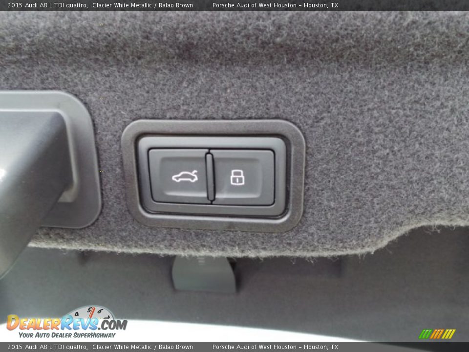 2015 Audi A8 L TDI quattro Glacier White Metallic / Balao Brown Photo #33