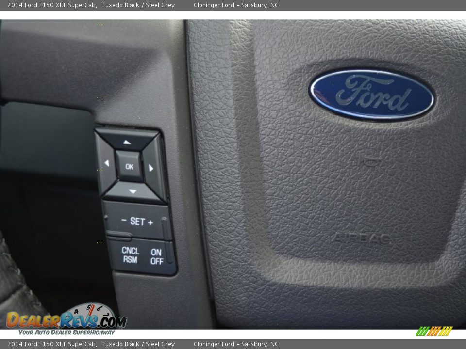 2014 Ford F150 XLT SuperCab Tuxedo Black / Steel Grey Photo #14