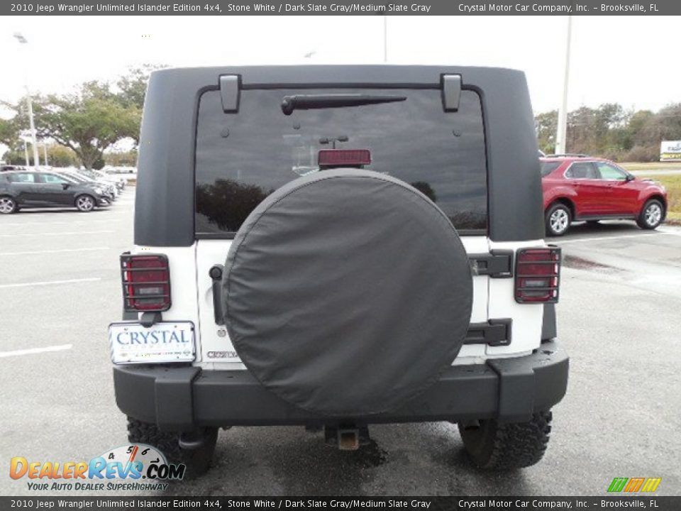 2010 Jeep Wrangler Unlimited Islander Edition 4x4 Stone White / Dark Slate Gray/Medium Slate Gray Photo #8