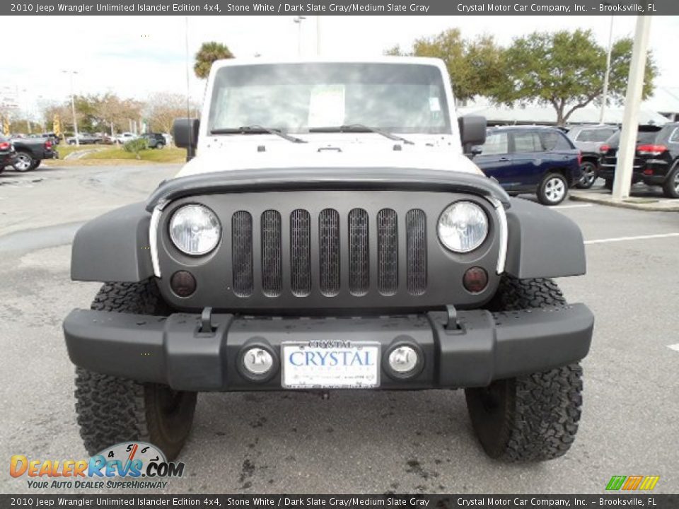 2010 Jeep Wrangler Unlimited Islander Edition 4x4 Stone White / Dark Slate Gray/Medium Slate Gray Photo #14