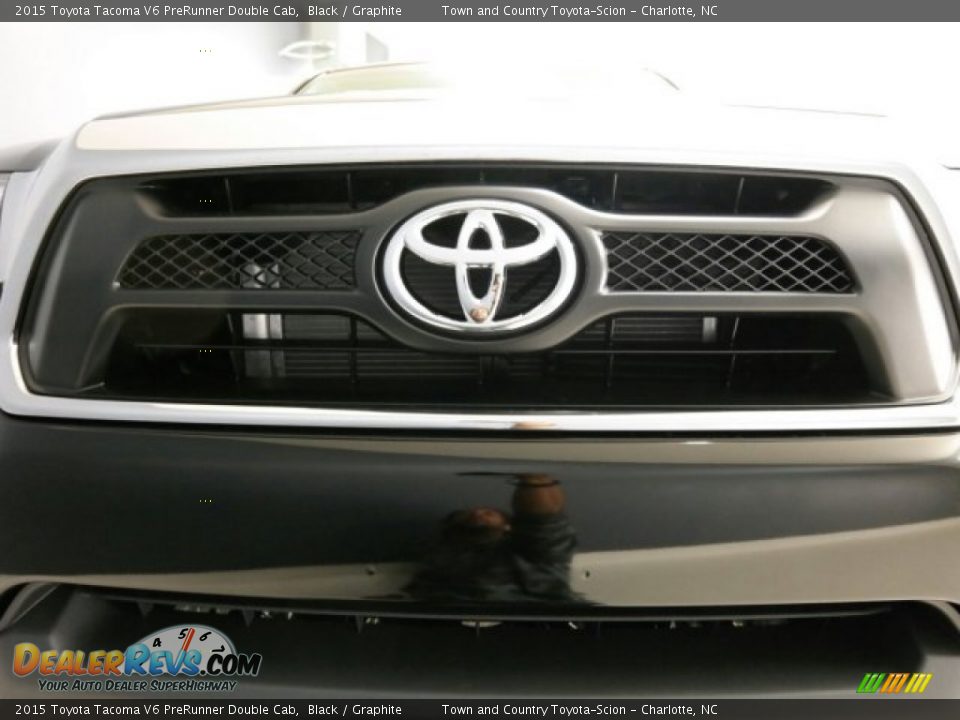 2015 Toyota Tacoma V6 PreRunner Double Cab Black / Graphite Photo #6