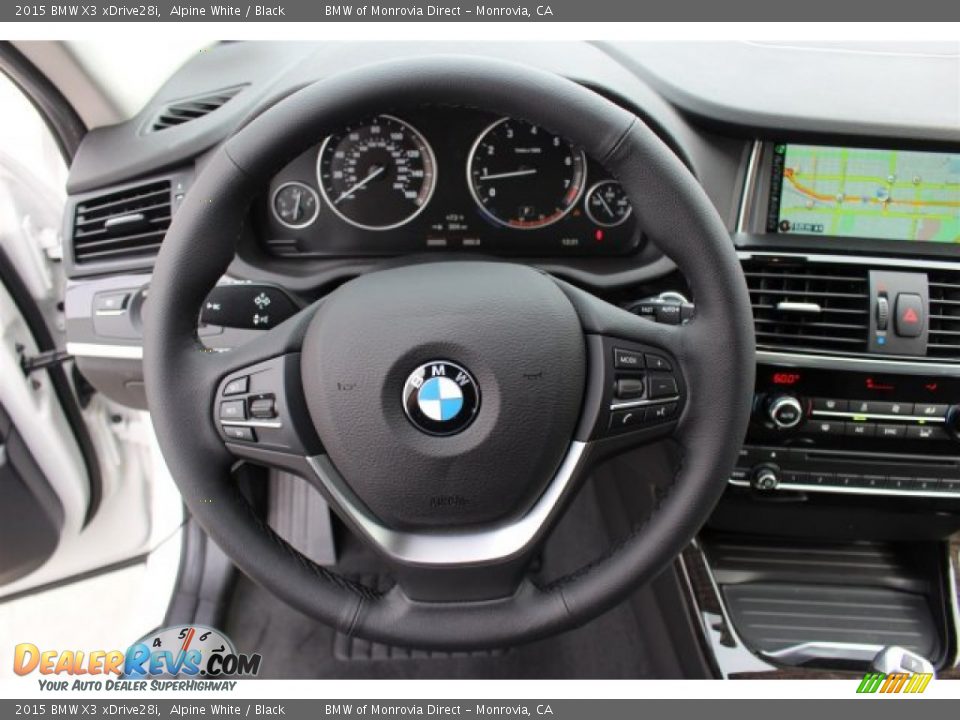 2015 BMW X3 xDrive28i Alpine White / Black Photo #8