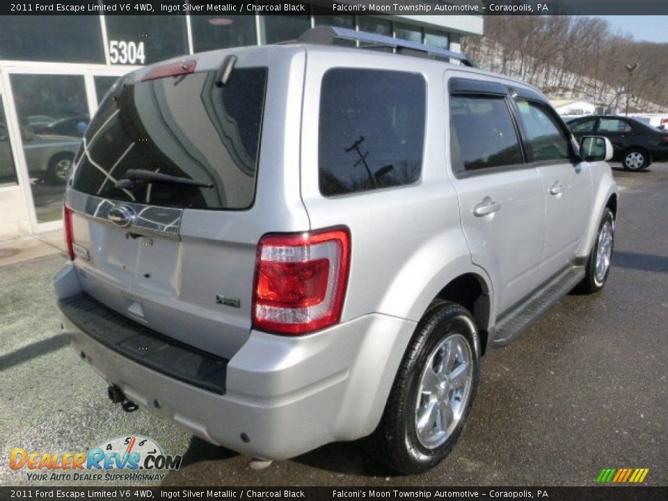 2011 Ford Escape Limited V6 4WD Ingot Silver Metallic / Charcoal Black Photo #2