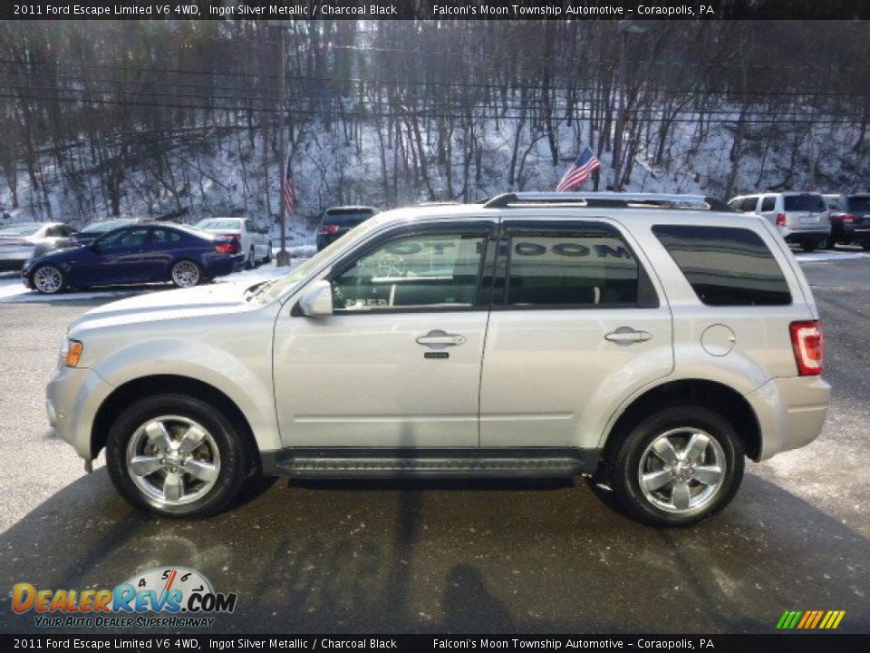 2011 Ford Escape Limited V6 4WD Ingot Silver Metallic / Charcoal Black Photo #6