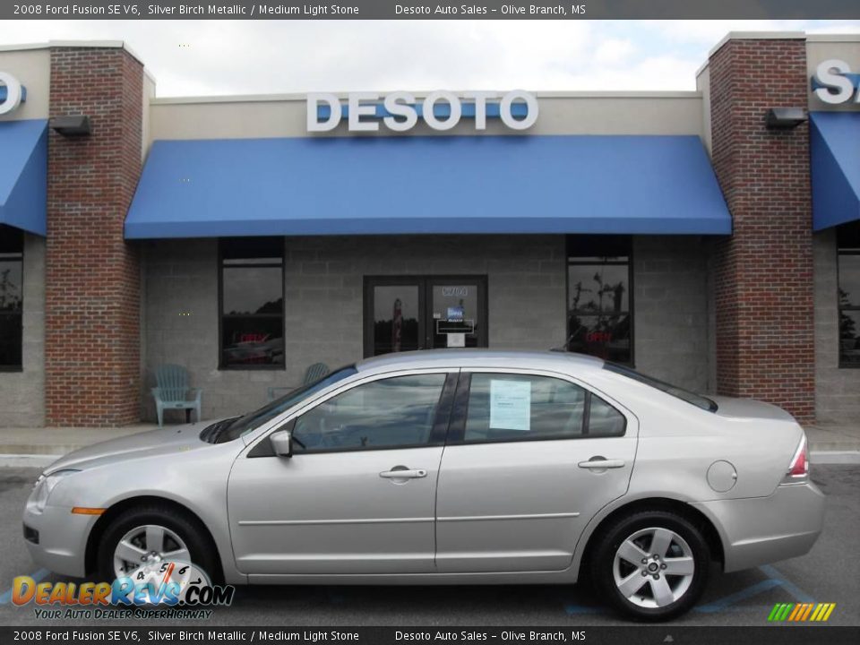 2008 Ford Fusion SE V6 Silver Birch Metallic / Medium Light Stone Photo #1