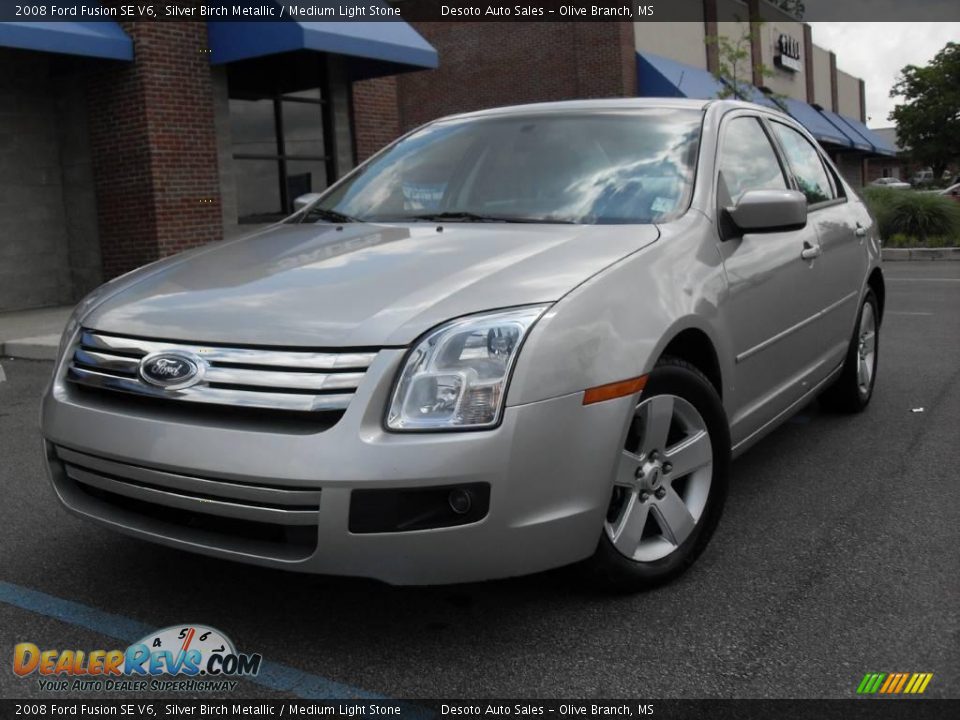2008 Ford Fusion SE V6 Silver Birch Metallic / Medium Light Stone Photo #2