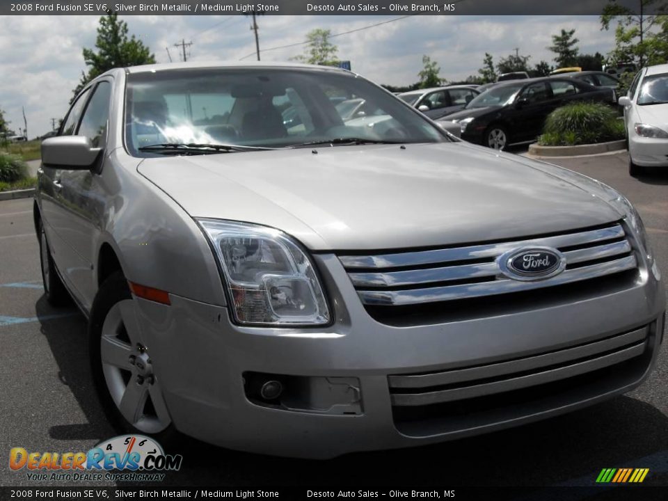 2008 Ford Fusion SE V6 Silver Birch Metallic / Medium Light Stone Photo #4
