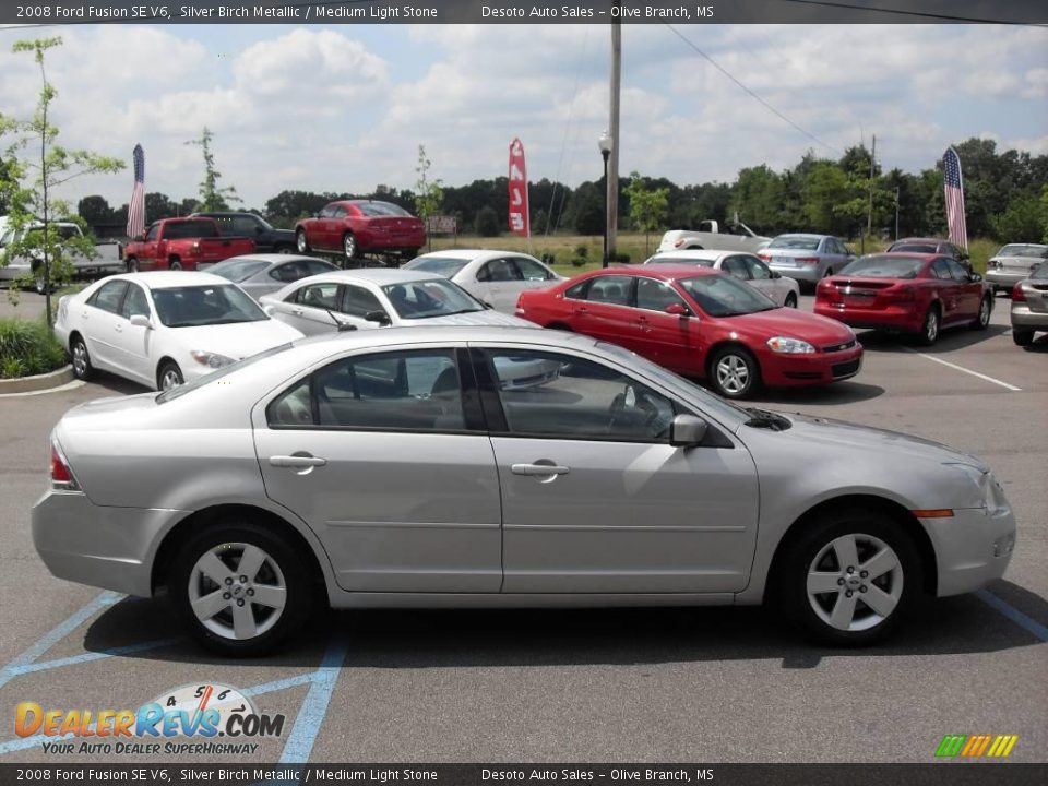 2008 Ford Fusion SE V6 Silver Birch Metallic / Medium Light Stone Photo #5