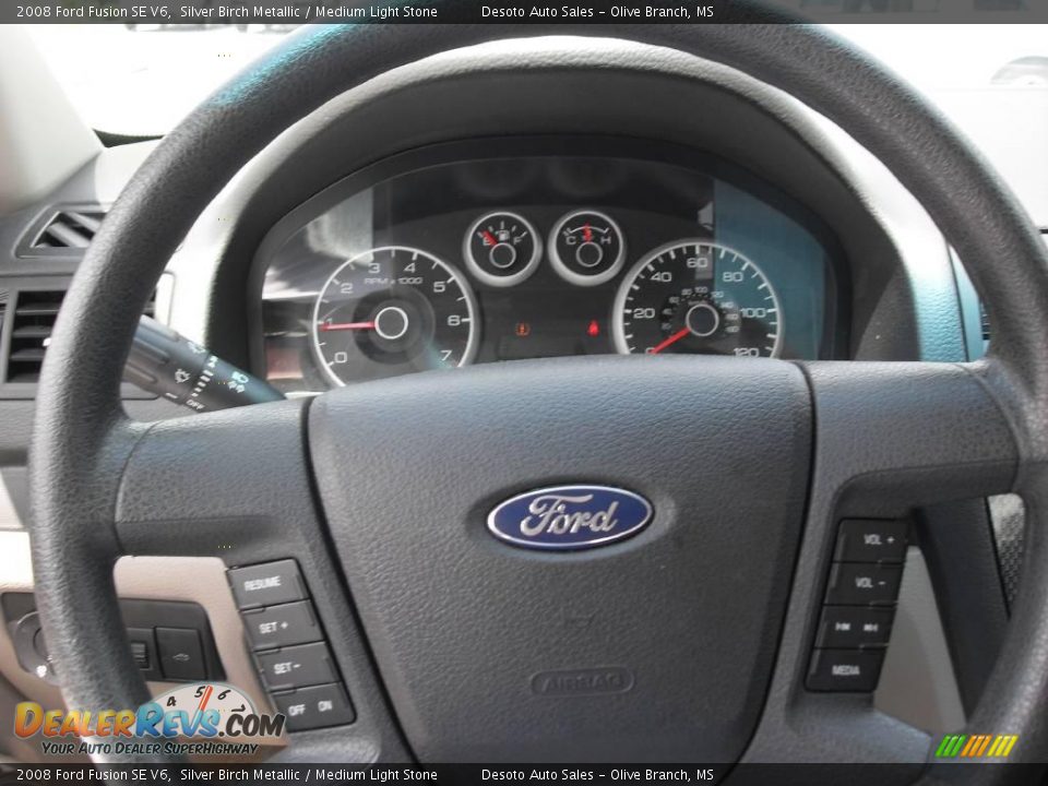 2008 Ford Fusion SE V6 Silver Birch Metallic / Medium Light Stone Photo #10
