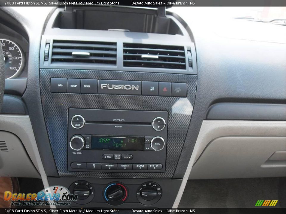 2008 Ford Fusion SE V6 Silver Birch Metallic / Medium Light Stone Photo #11