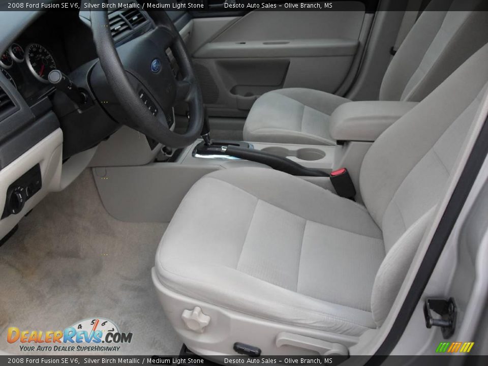 2008 Ford Fusion SE V6 Silver Birch Metallic / Medium Light Stone Photo #14