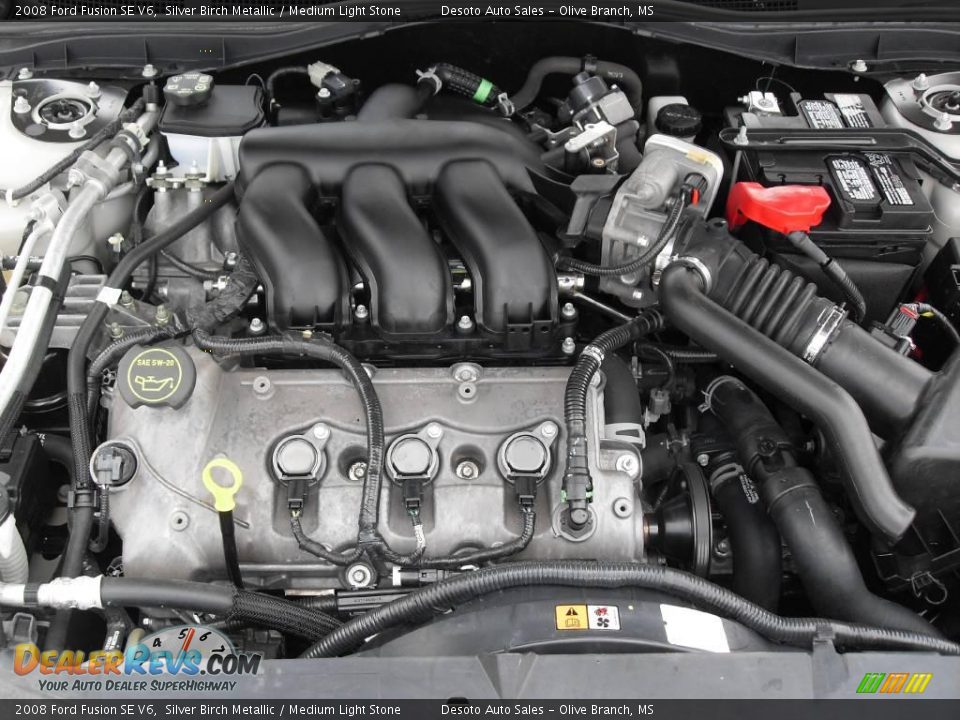 2008 Ford Fusion SE V6 Silver Birch Metallic / Medium Light Stone Photo #19