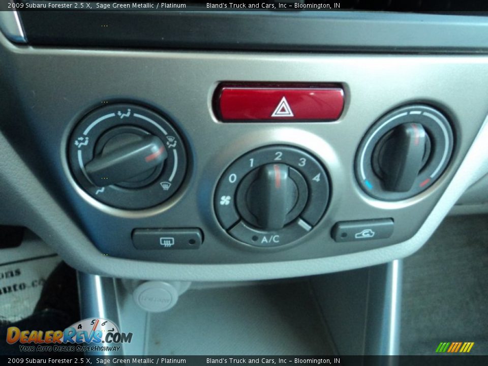 2009 Subaru Forester 2.5 X Sage Green Metallic / Platinum Photo #14