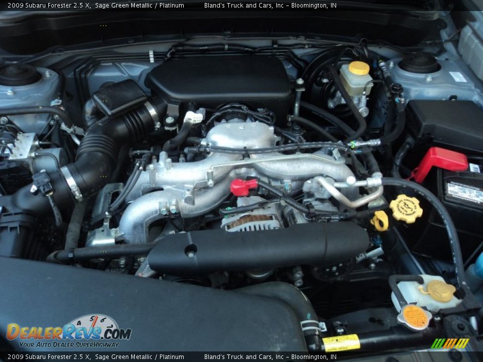 2009 Subaru Forester 2.5 X Sage Green Metallic / Platinum Photo #22