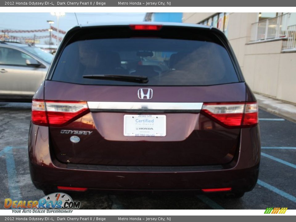 2012 Honda Odyssey EX-L Dark Cherry Pearl II / Beige Photo #6