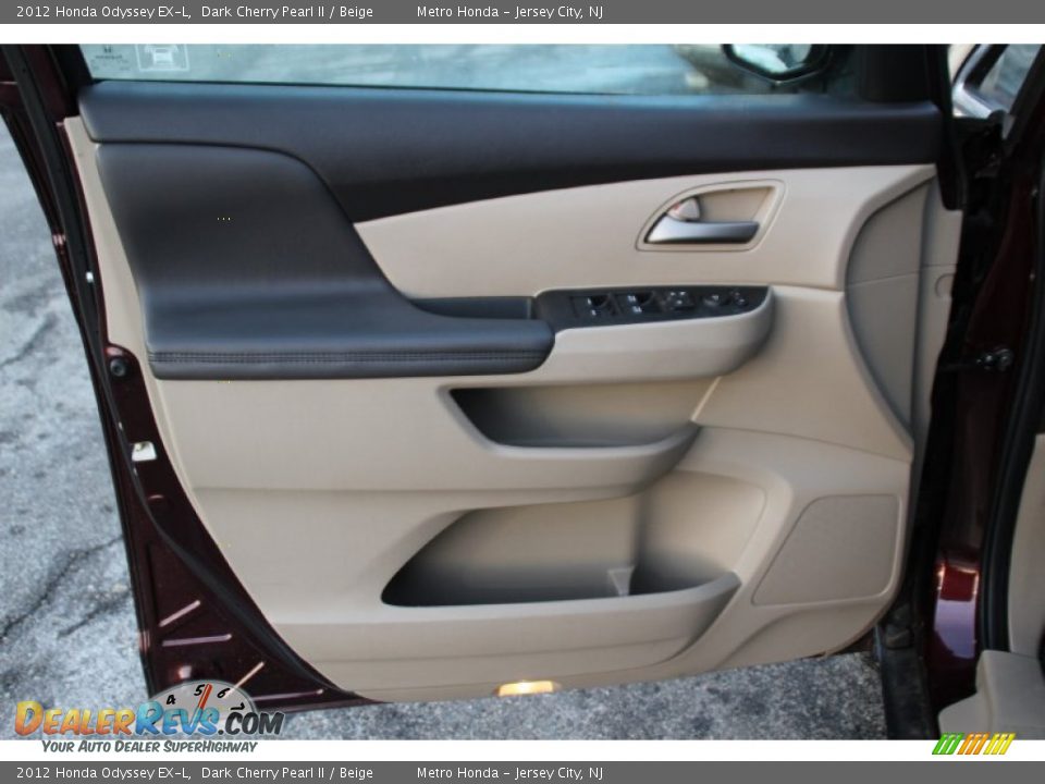 2012 Honda Odyssey EX-L Dark Cherry Pearl II / Beige Photo #9