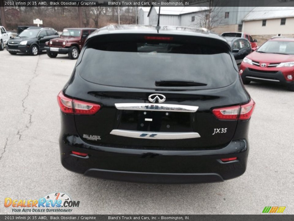 2013 Infiniti JX 35 AWD Black Obsidian / Graphite Photo #30