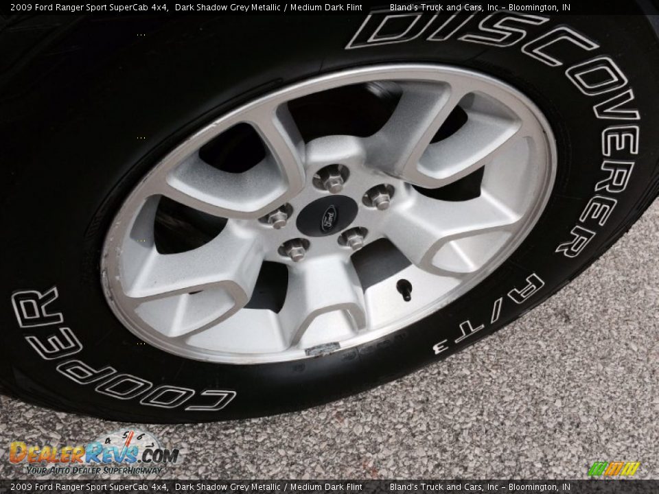 2009 Ford Ranger Sport SuperCab 4x4 Dark Shadow Grey Metallic / Medium Dark Flint Photo #33