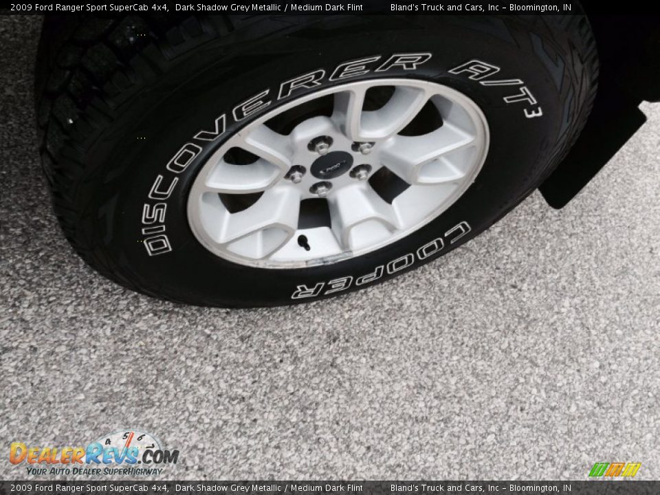 2009 Ford Ranger Sport SuperCab 4x4 Dark Shadow Grey Metallic / Medium Dark Flint Photo #35