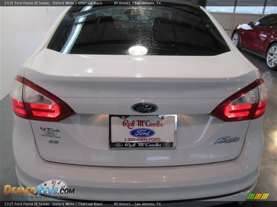 2015 Ford Fiesta SE Sedan Oxford White / Charcoal Black Photo #5