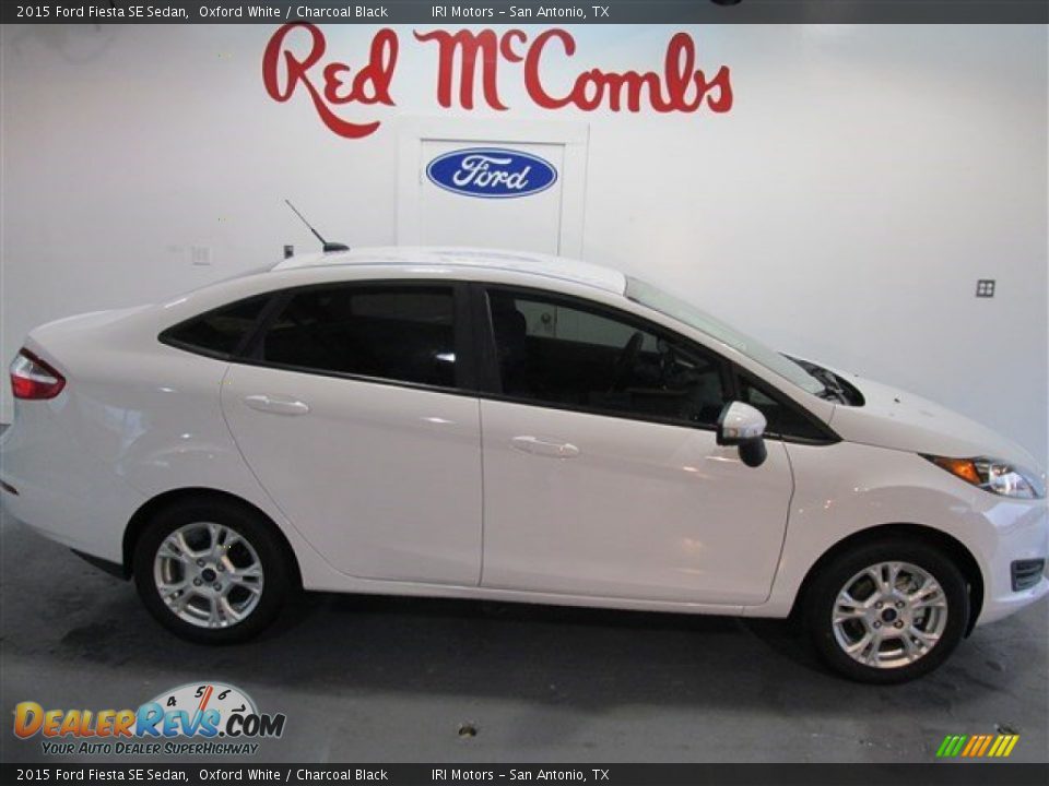 2015 Ford Fiesta SE Sedan Oxford White / Charcoal Black Photo #8