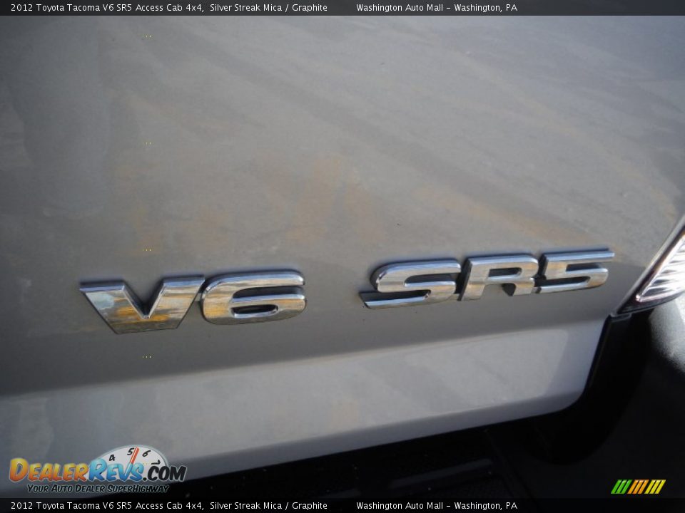 2012 Toyota Tacoma V6 SR5 Access Cab 4x4 Silver Streak Mica / Graphite Photo #9
