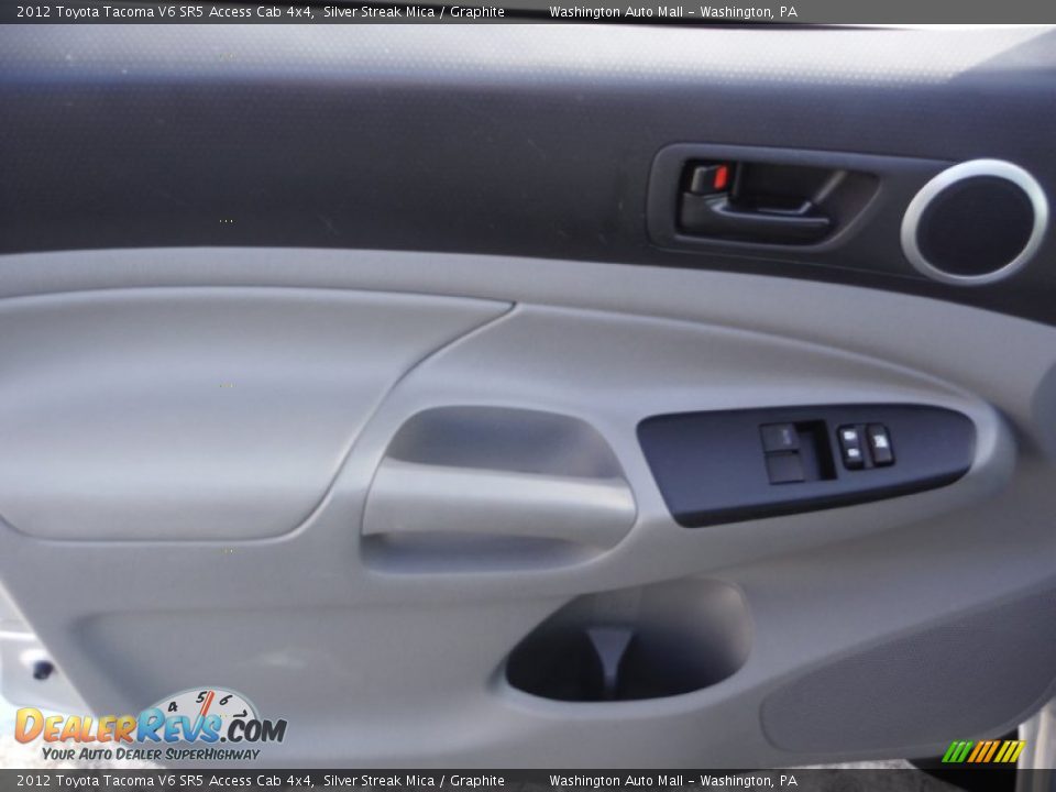 2012 Toyota Tacoma V6 SR5 Access Cab 4x4 Silver Streak Mica / Graphite Photo #15