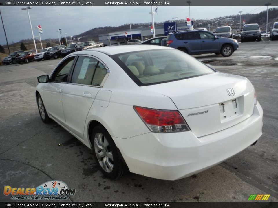 2009 Honda Accord EX Sedan Taffeta White / Ivory Photo #8
