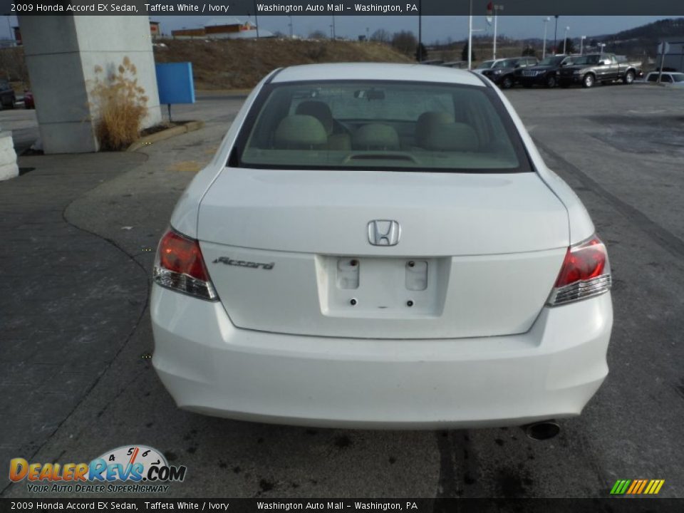 2009 Honda Accord EX Sedan Taffeta White / Ivory Photo #9