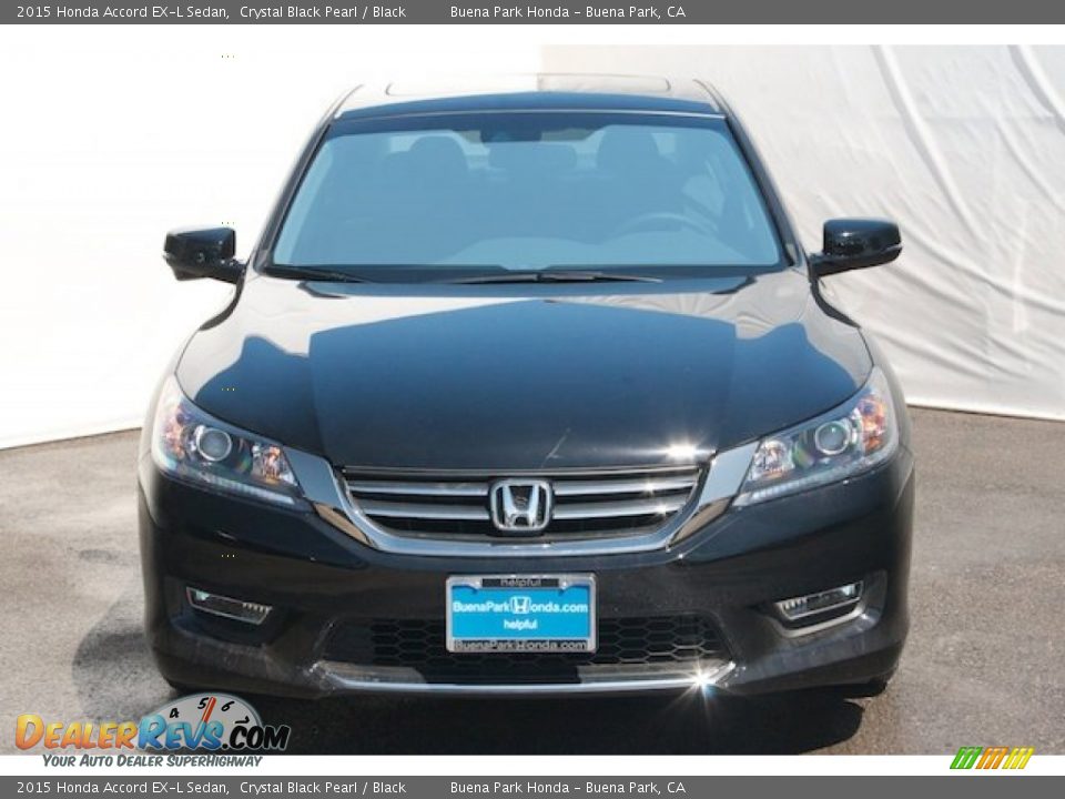 2015 Honda Accord EX-L Sedan Crystal Black Pearl / Black Photo #2