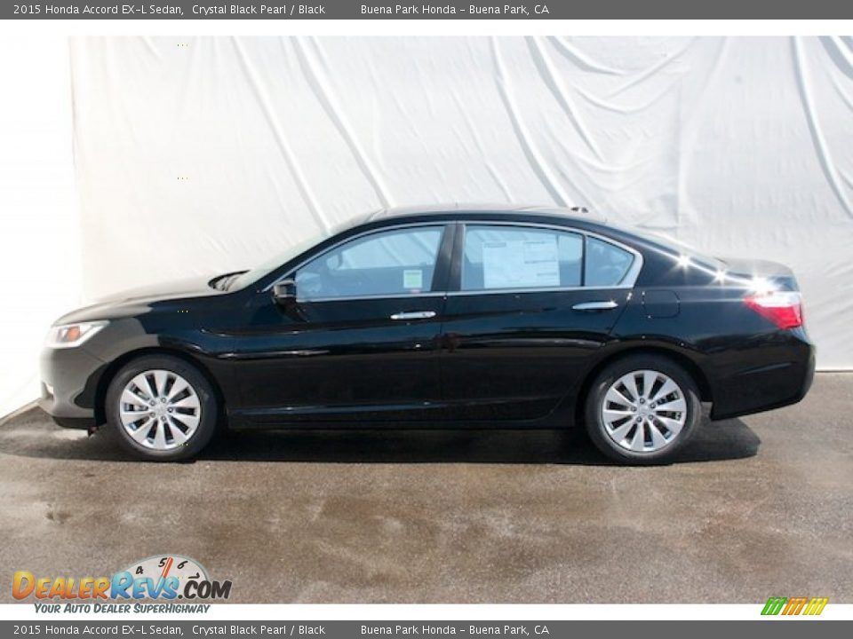 Crystal Black Pearl 2015 Honda Accord EX-L Sedan Photo #4