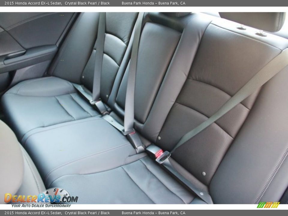 2015 Honda Accord EX-L Sedan Crystal Black Pearl / Black Photo #16