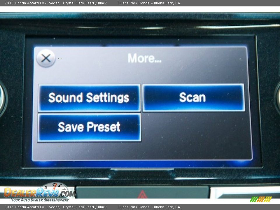 2015 Honda Accord EX-L Sedan Crystal Black Pearl / Black Photo #17